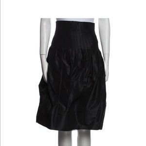 Yves Saint Laurent rive gauche black silk skirt